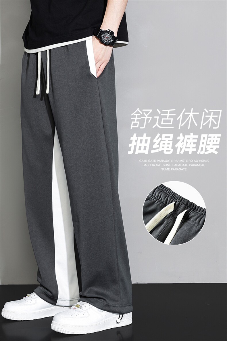 新款运动裤男YOA景潮流百搭潮流男裤宽松长裤休闲裤子CK2325-P55,男装休闲裤,星座717