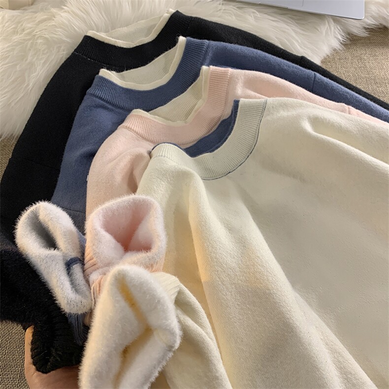 控78 假两件毛衣男大码加绒针织衫男毛线衣M80099-P55  加绒P70图片