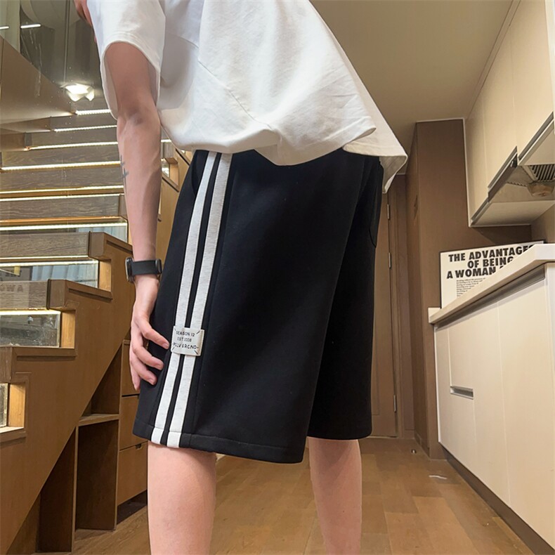 现货抖音品质65棉35聚酯纤维休闲条纹短裤DK401-特P32控58,男装牛仔裤,电商B208