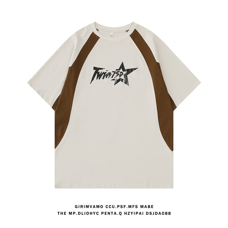 白底佛电商A188-DT7110-TP40230克32支双纱精梳100棉T恤控68，男装T恤，电商A188