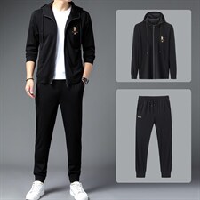 CAG401钱塘2020-2春秋新款时尚休闲百搭中青年男士套装P97，男装休闲套装，钱塘207-2