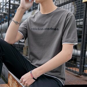 短袖T恤男夏季韩版圆领打底衫半袖男士体恤潮男装上衣服T602图片