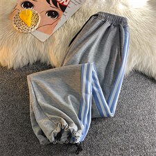 男春秋季港风三杆束脚裤K09P28图片