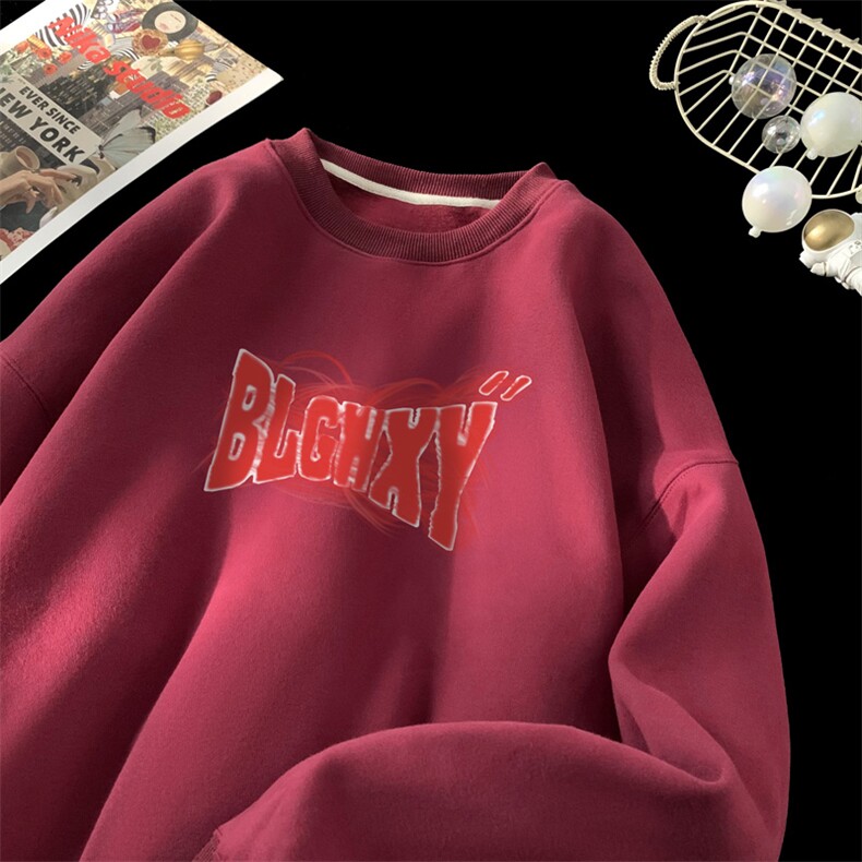 ！圆领卫衣男装港风长袖t恤男外套男WY527-特P23,男装T恤,电商B371