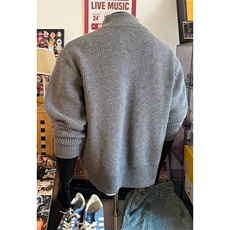 W608-P58男款立领拉链开衫毛衣美式慵懒风痞帅高级感针织衫外套，男装针织衫/毛衣，星座911-1