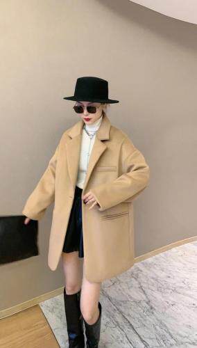 呢料大衣，女装毛呢外套，冰雪兒