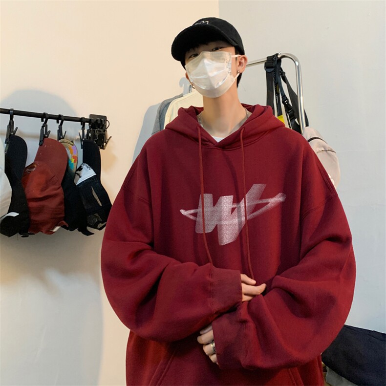 ！连帽圆领卫衣男装港风帽衫男LM151-P35,男装卫衣,电商B367