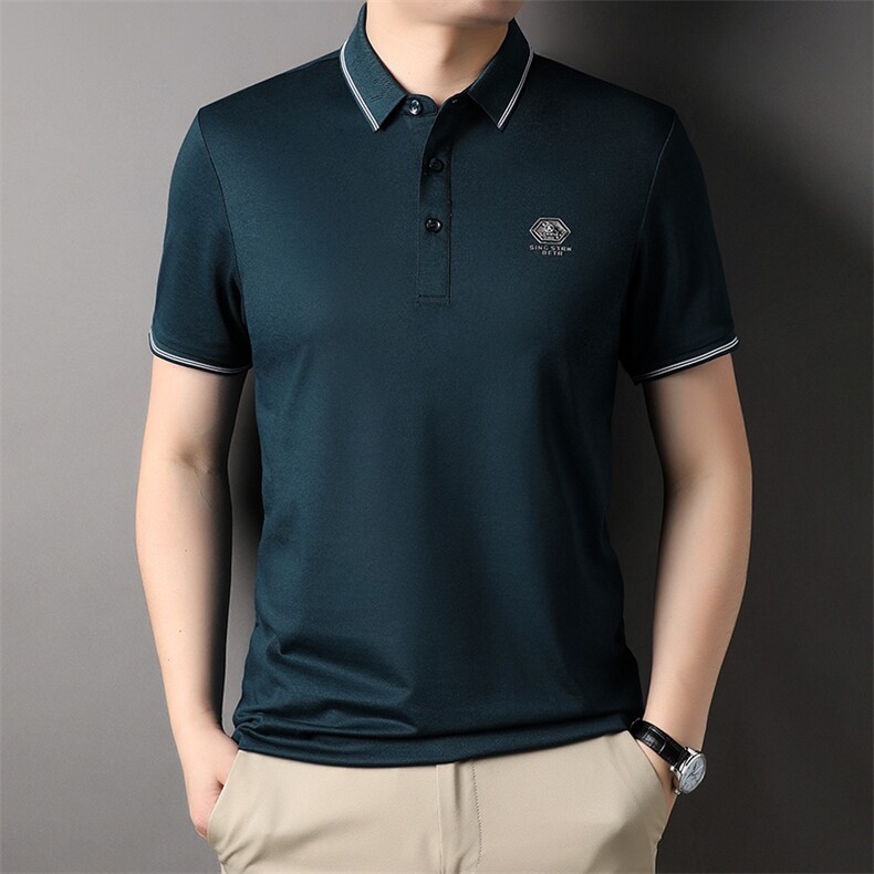 男士POLO衫2023夏季中青年男士休闲商务宽松潮流男装SFT3138-P52,男装Polo衫,星座1105-3