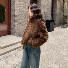 新品2025冬装云朵绒皮毛一体外套2c116-2557-p235-k299，女装皮草，2C116