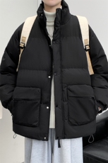 冬上新加棉加厚棉服港风百搭立领棉衣外套男女8349-P115控价158，男装棉衣，电商A441-1