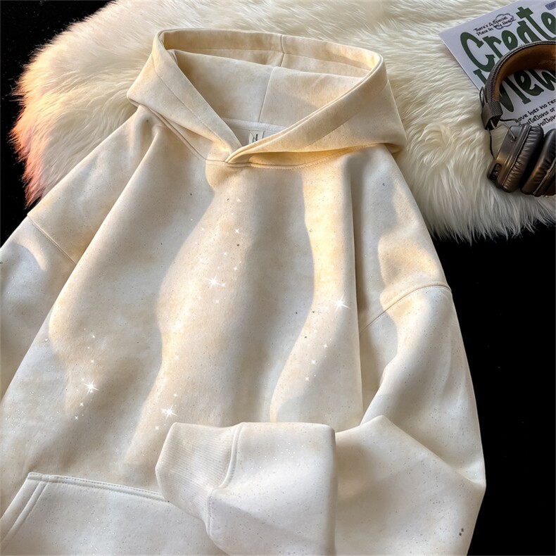 数据超好满天星轧染连帽卫衣480克重磅纯棉套头扎染上衣L002特P55,男装卫衣,星座903-1