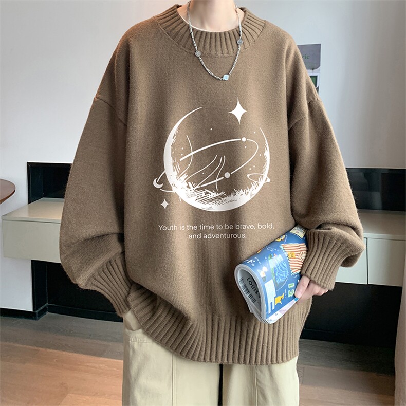 半高领毛衣男大码胖子针织衫毛线衣M18457-P45加绒款-P65,男装针织衫/毛衣,电商A040
