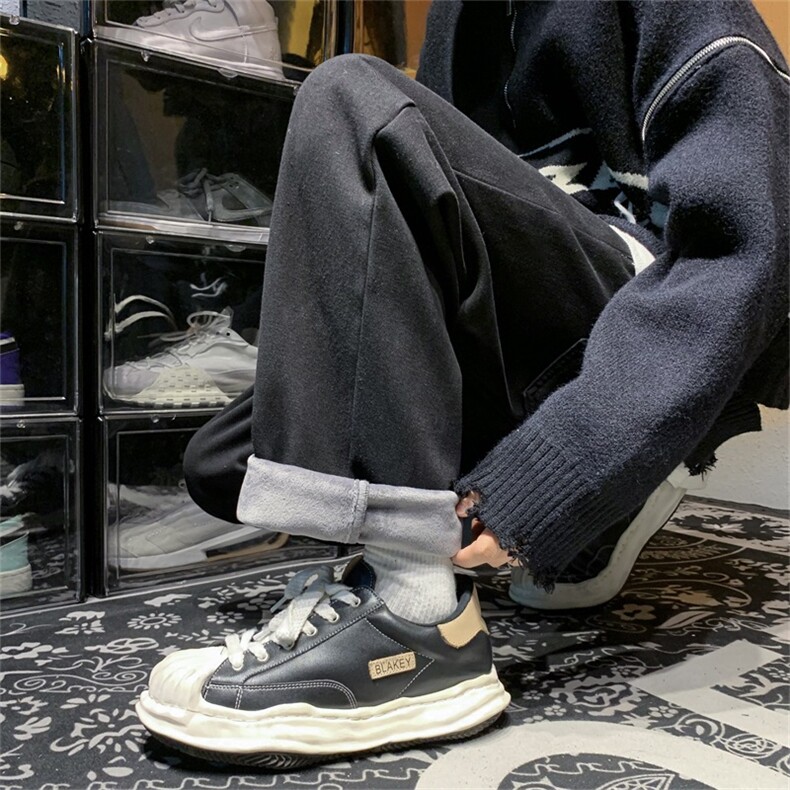 男秋冬加绒加厚牛仔裤宽松直筒长裤子A080-9291-常规P35加绒P45,男装牛仔裤,电商A080