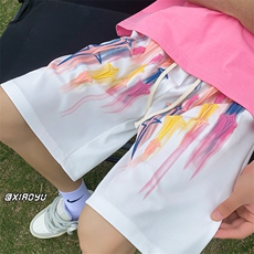 XZ616夏季新款冰丝网眼发泡星星短裤休闲五分裤TY867P35控48，男装休闲裤，星座512A（原616）