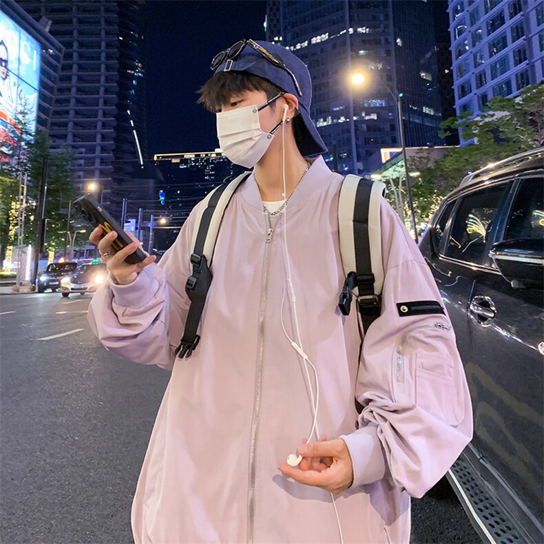 新款飞行夹克男美式复古棒球服外套高街潮牌CYJK9271P-75控价109,男装夹克,电商A128