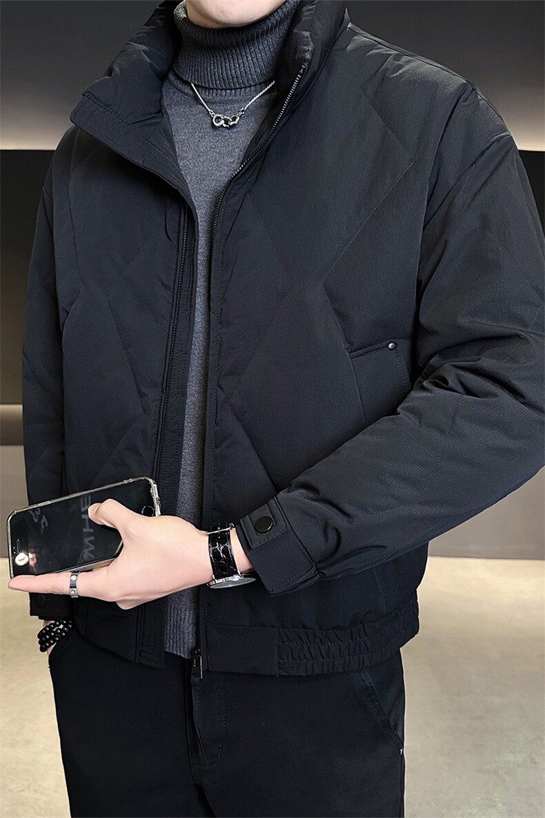 标50绒店主风冬季男士立领短款羽绒服保暖外套B338-68528-P185,男装羽绒服,电商B338