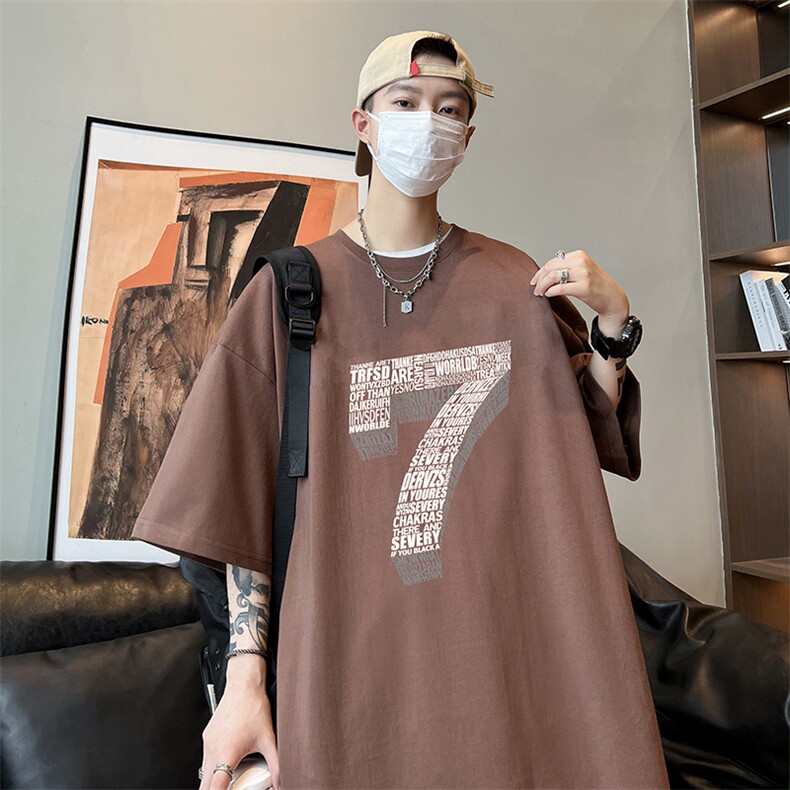 量大优可提供视频2024夏季新款美式短袖T恤D223A-T2443-P18,男装T恤,电商019-1