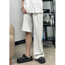 hiphop三条杠裤子男春秋运动直筒垂感宽松阔腿卫裤-STGWK53-P45，男装休闲裤，星座1007（原301D）
