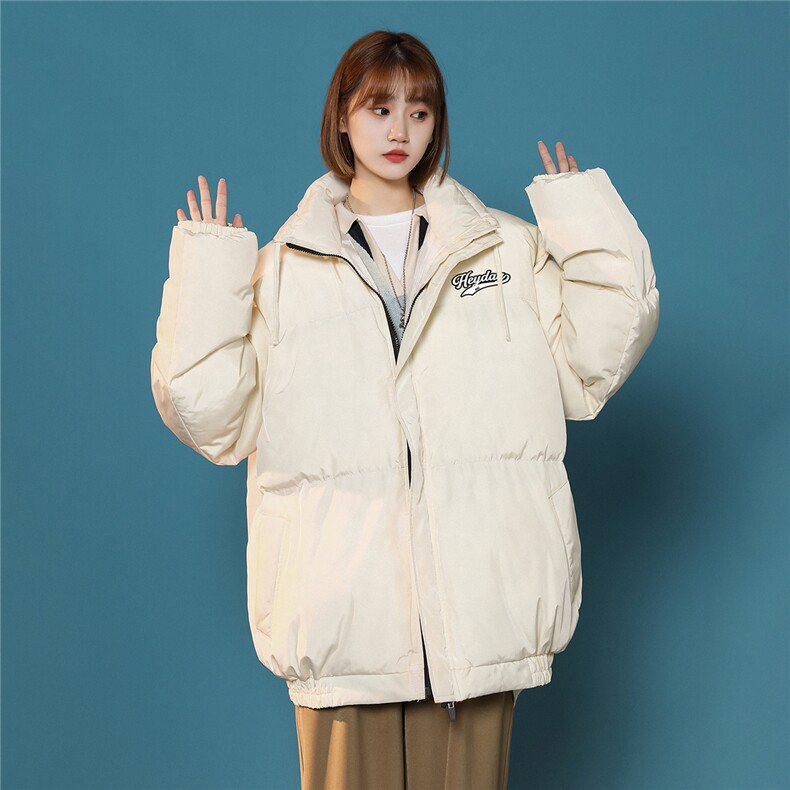 中性风白鸭绒22冬季潮流趣味印花抽绳立领羽绒服YR226P195控258,男装羽绒服,A247A