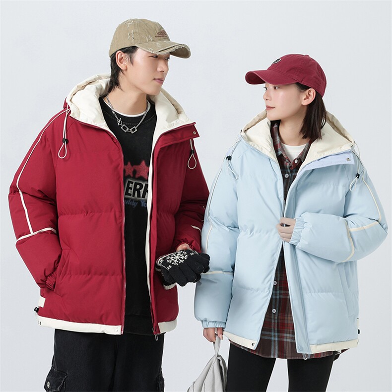 无影墙中性风情侣款棉衣2026冬季宽松加厚外套男A436-3096-P80,男装棉衣,电商A436