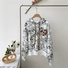 满件印花卫衣，女装卫衣/绒衫，BD