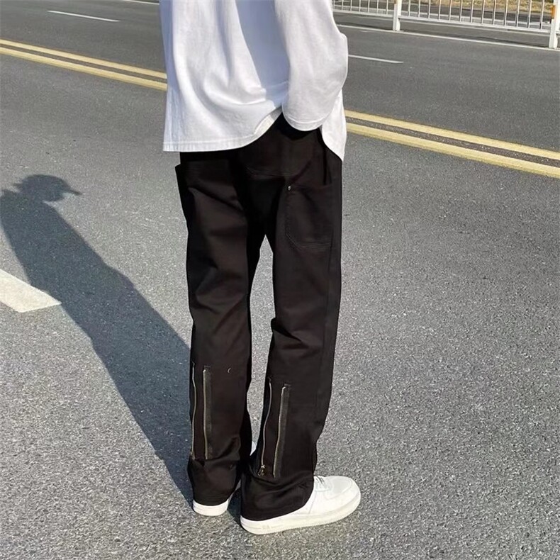 男春季休闲裤拉链裤阔腿KA2202P33,男装休闲裤,星座1116-2