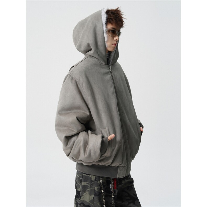 706-LK6059-P148现货冬季双面穿座山雕仿兔毛棉衣保暖棉服外套,男装棉衣,星座706