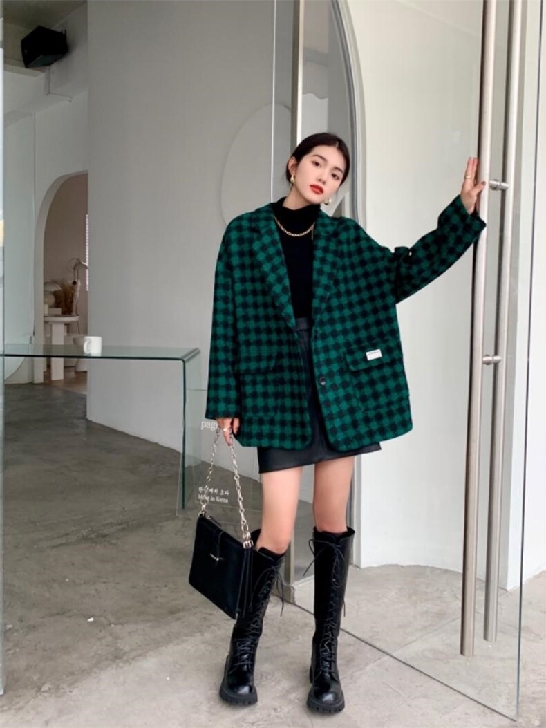 R9953款羊毛大衣日韩版宽松百搭款，其它，衣宫主