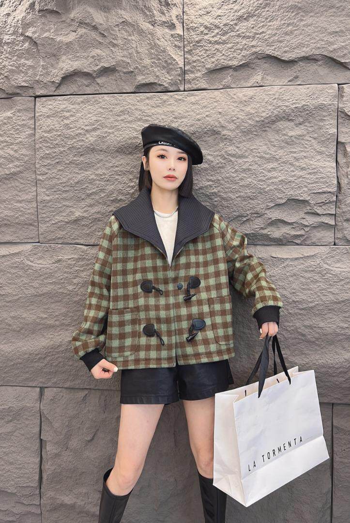 秋冬格子新款，其它，与跃