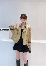 百搭不挑人的小短款风衣来啦搭皮带质感绝绝子！，女装风衣，HEMAIXI 和麥熙