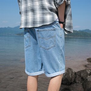 2021夏季新款牛仔裤潮流时尚短裤男装五分裤子DS794T图片