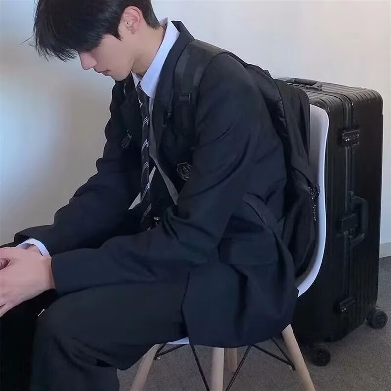 DXZ32-P65日常春秋套装宽松班服西服送徽章男休闲西服-网图现货,男装西服,星座603-2