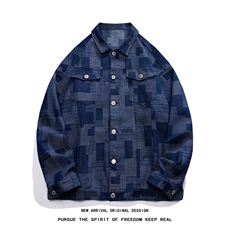 JK8123/P70春装新品水洗牛仔外套男生潮牌ins港风炸街工装夹克男，男装工装外套，电商A141