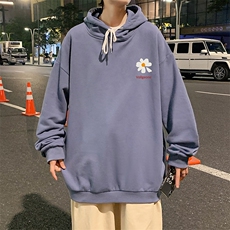 WY2059-P35加绒款-P40纯棉连帽卫衣男大码运动帽衫宽松薄外套男，男装卫衣，电商A040