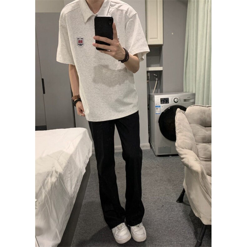 706-1-PL418-P34特P现货夏季复古学院风刺绣短袖polo衫情侣,男装Polo衫,星座706-1