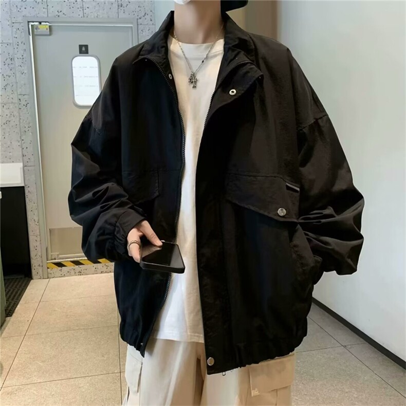 F167-P62 2024新款立领工装夹克春季潮牌百搭宽松休闲外套 现货图片