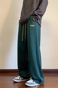 港风休闲裤男宽松大码直筒拖地裤束脚裤卫裤KP713 P35图片