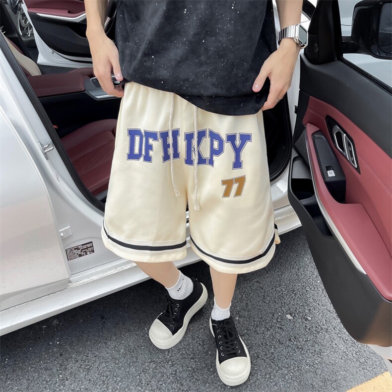 美式ins潮牌外穿篮球运动短裤男夏季宽松直筒休闲五分裤D499-p33,男装牛仔裤,星座1008