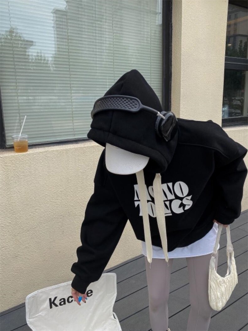 时尚休闲加绒卫衣，女装卫衣/绒衫，泽妤