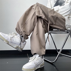 秋季美式潮牌阔腿工装裤男2024新款日系复古百搭冲锋裤K7542-P37，男装休闲裤，星座512-3