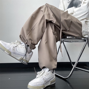 秋季美式潮牌阔腿工装裤男2024新款日系复古百搭冲锋裤 K7542-P37图片