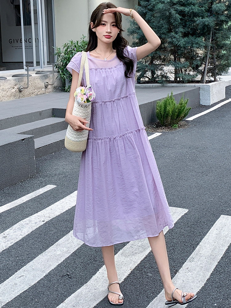 2026年夏季新款时尚潮流舒适飘逸大摆仙女多色连衣裙,女装连衣裙,心心服饰
