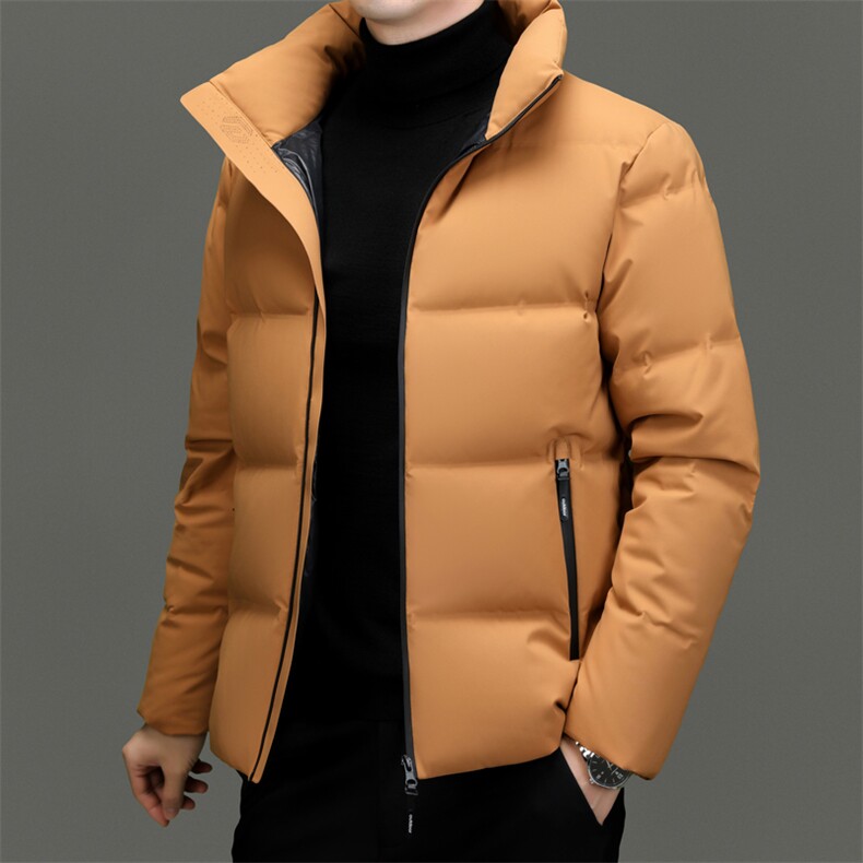 DF238钱塘2020-2冬季百搭简约立领厚款中年男士羽绒服P255,男装羽绒服,钱塘207-2