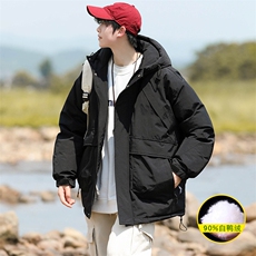 冬上新加绒加厚羽绒服休闲时尚冲锋衣外套男女8319-P220控价318，男装羽绒服，电商A441-1