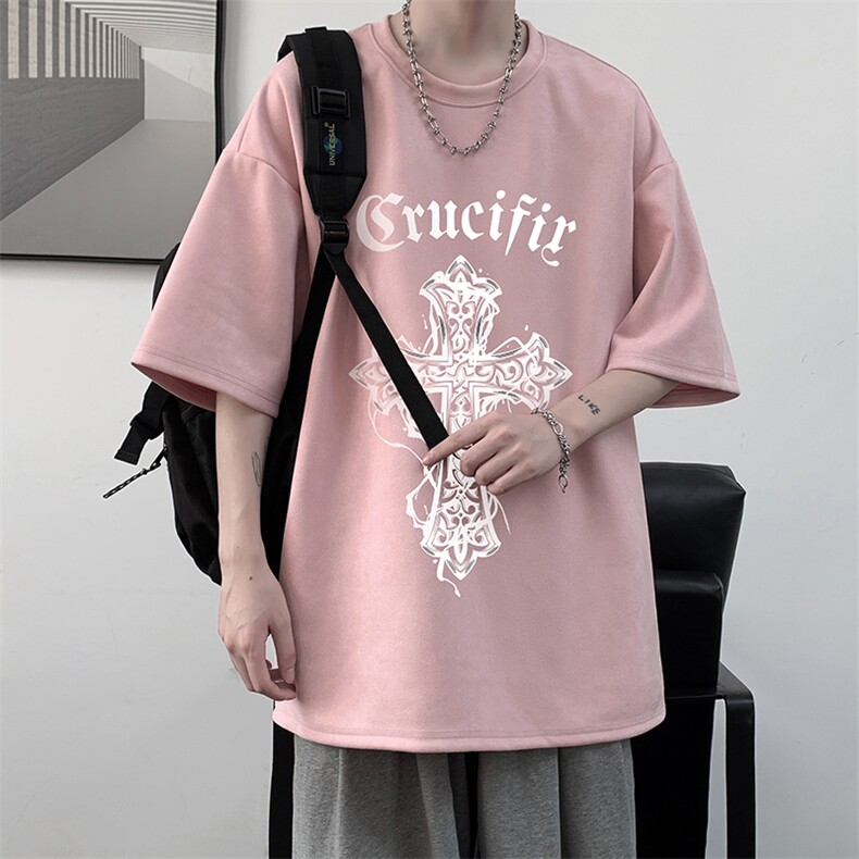 麂皮绒短袖t恤男大码半袖男JD82268-P25,男装T恤,电商A040