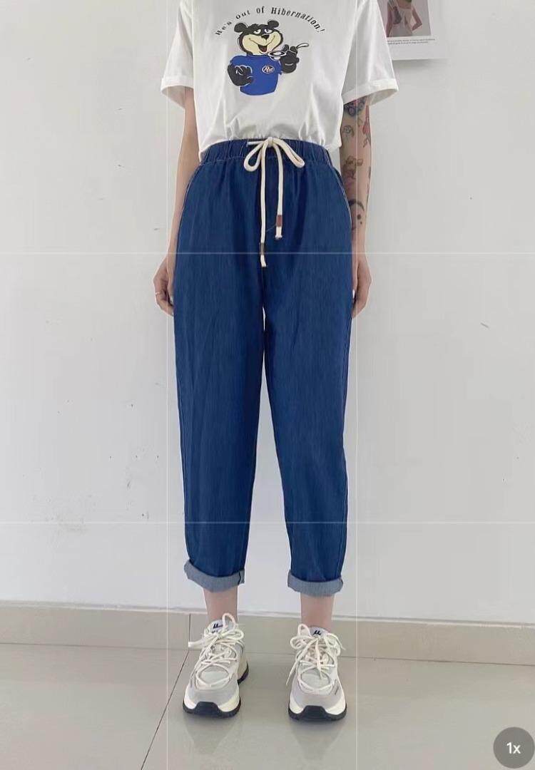 早秋新款薄料牛仔裤上新MLXL，女装牛仔裤，Y·Z 羽倬