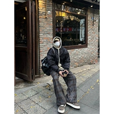 【现货】华棉复合340克条纹格子裤K02017P55，男装休闲裤，星座1004（原星座815-3）