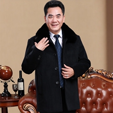 8019/P1502020中长款呢大男中年男士呢大衣商务外套冬季大衣中年，男装毛呢大衣，星座1216（原钱塘722）