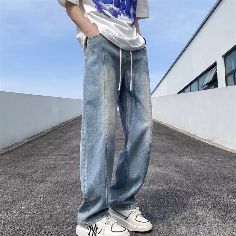 美式牛仔裤男春秋新款休闲直筒裤N001P38,男装牛仔裤,星座1116-2