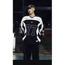 美式重磅硬挺机车服卫衣男春秋撞色拼接无帽衫cleanfit赛车服外套，男装工装外套，四季星座505